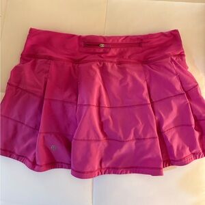 Sonic pink lululemon tennis skirt size 6